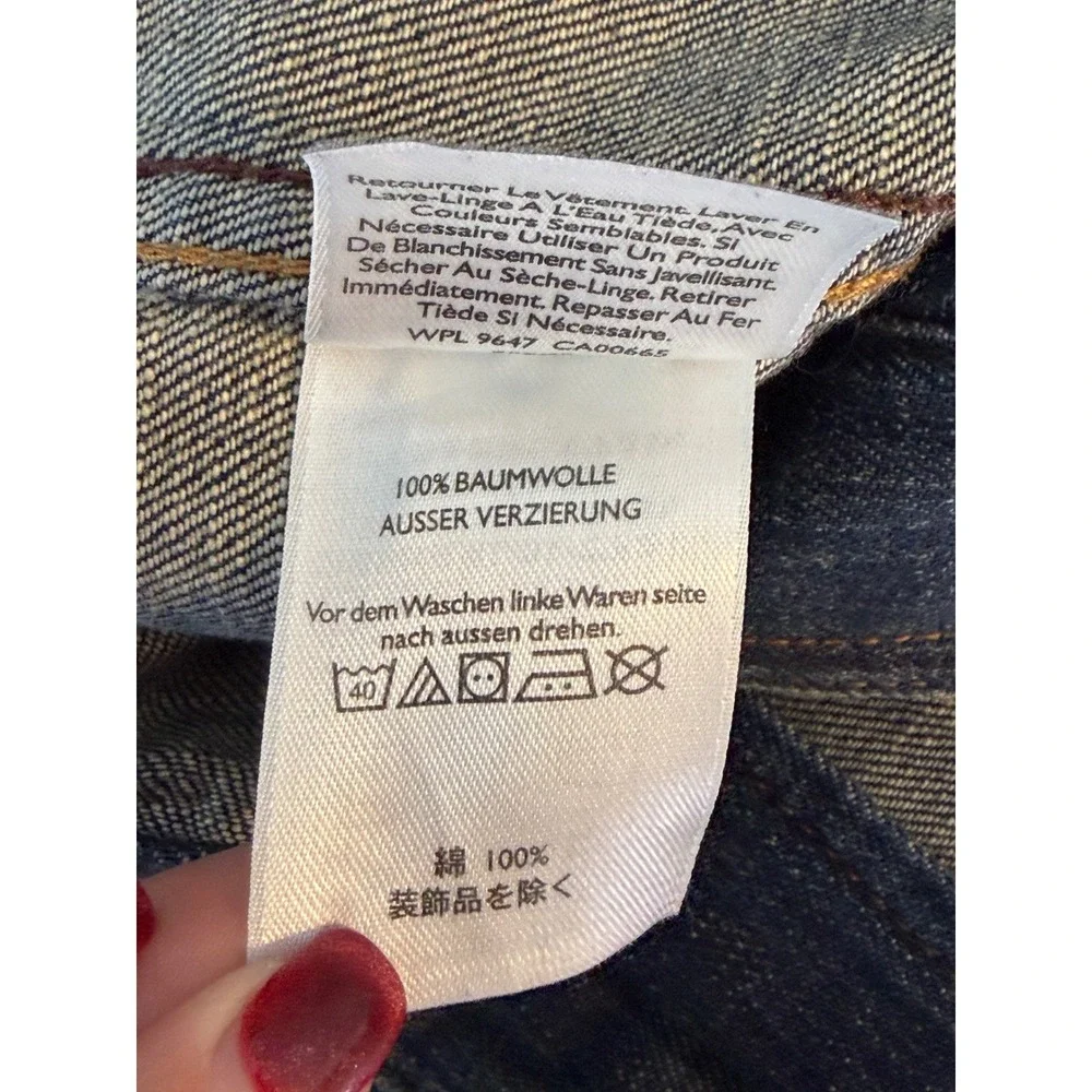 Eddie Bauer Womens Denim Jacket Blue‎ Classic Trucker Style Medium